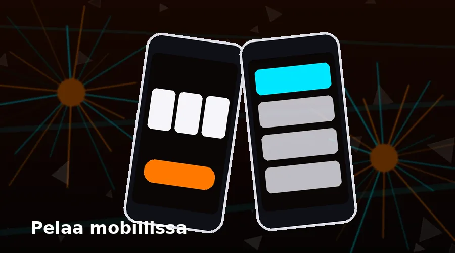 Smasha Kasino mobiilikasino – kuvitus kahdesta älypuhelimesta pelinäkymällä